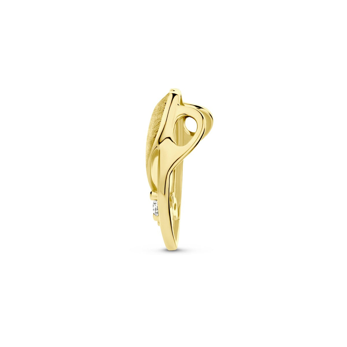 Fantasy Collection Hanger poli/mat diamant 0.04ct h si 14K geelgoud