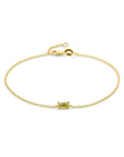 14K Geelgoud Armband Peridot 16,5 - 18 Cm 4028875 - PansiteNederland.nl