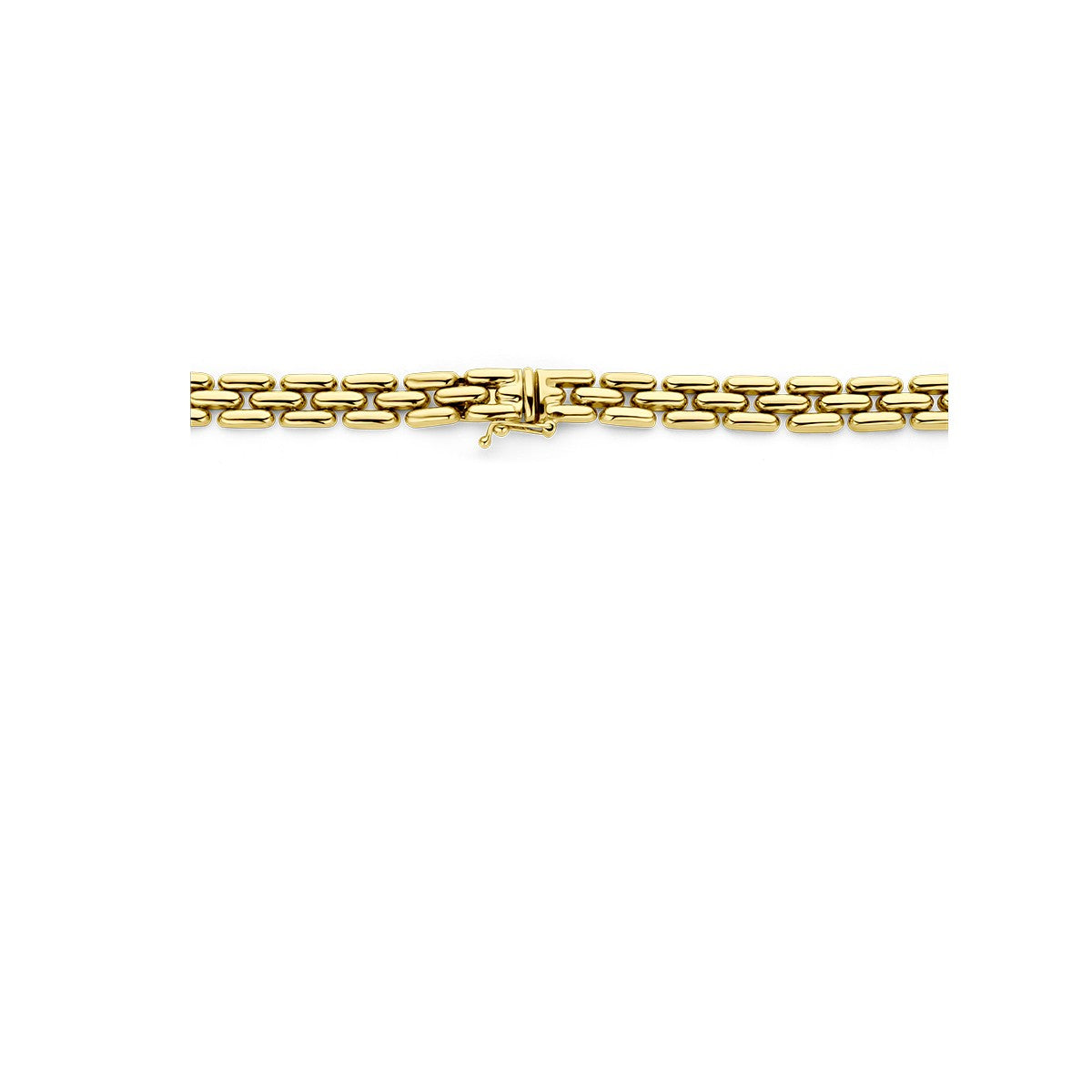Fantasy Collection Collier panter 6,5 mm 44 cm 14K geelgoud