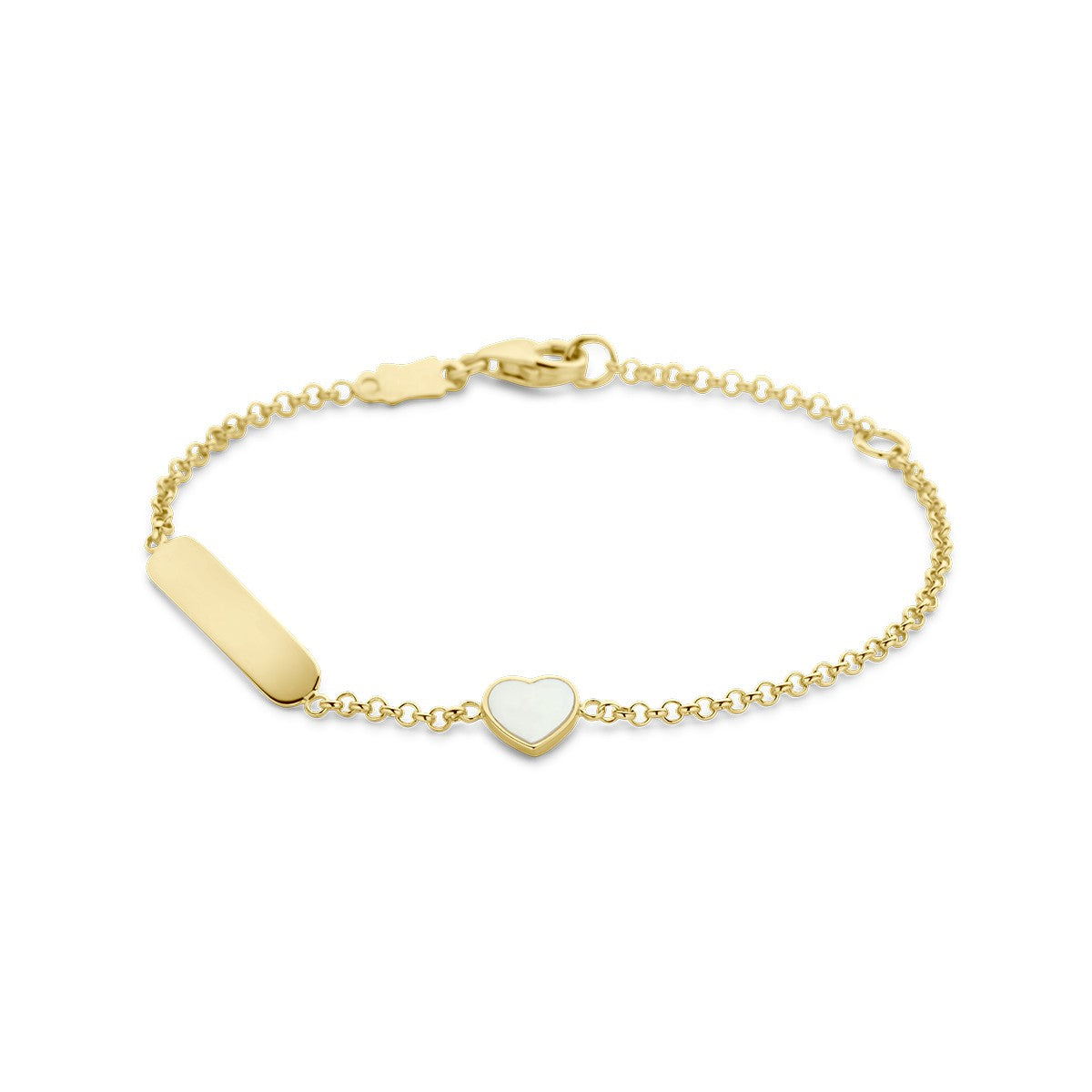 Fantasy Collection Armband anker parelmoer 14K geelgoud