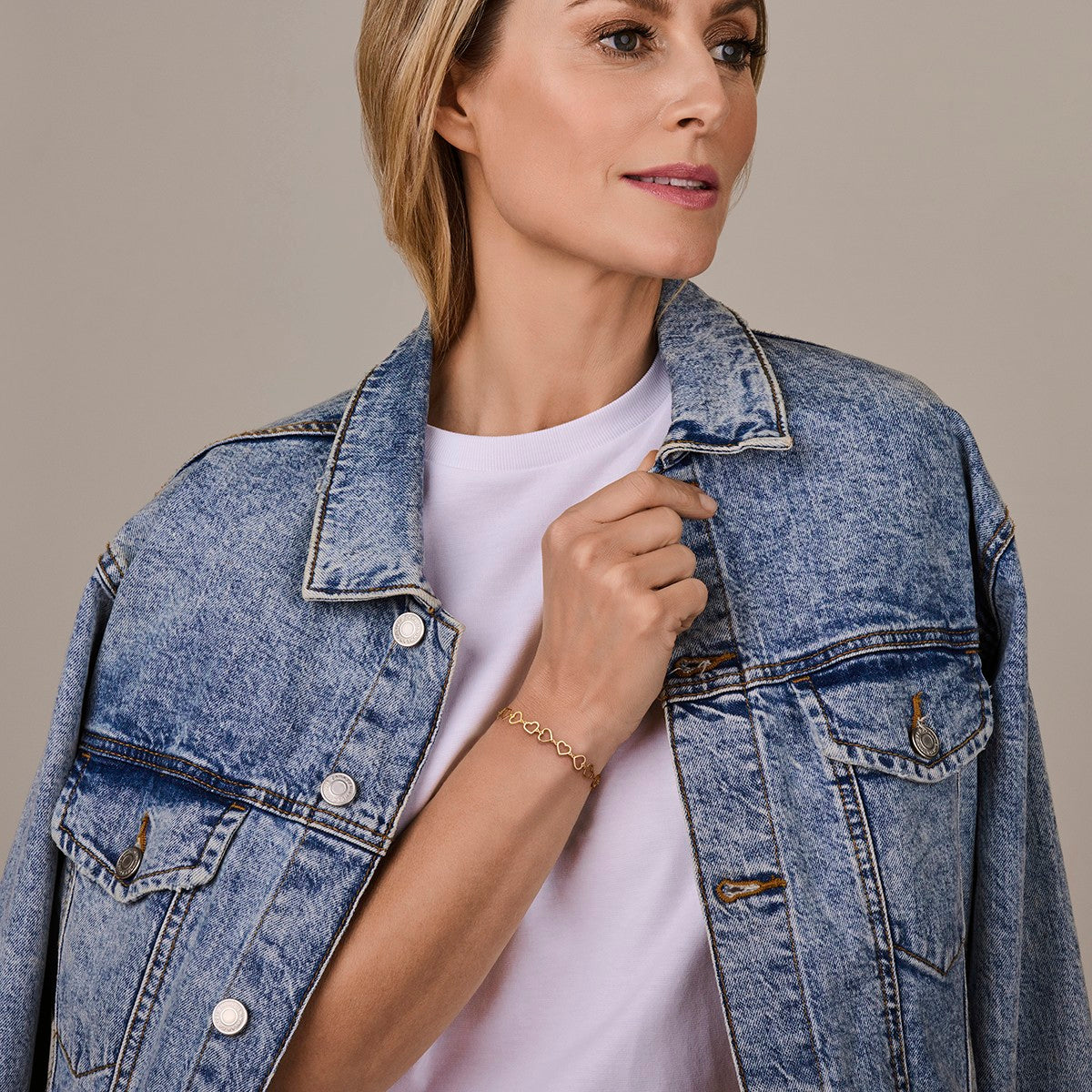 14K Geelgoud Armband Hartjes 16 + 2 Cm 4028933 - PansiteNederland.nl