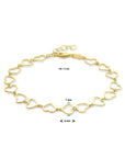 14K Geelgoud Armband Hartjes 16 + 2 Cm 4028933 - PansiteNederland.nl