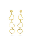 14K Geelgoud Oorhangers Hartjes 4028935 - PansiteNederland.nl