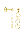 14K Geelgoud Oorhangers Hartjes 4028935 - PansiteNederland.nl