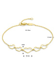 14K Geelgoud Armband Hartjes 16 - 18 Cm 4028936 - PansiteNederland.nl