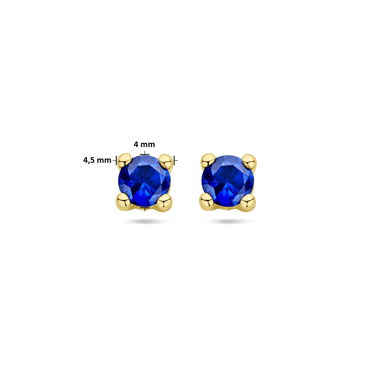 Fantasy Collection Oorbellen synth. saffier 14K geelgoud - PSN4028952