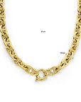 14K geelgoud collier marine 10 mm 45 cm met groot springslot 4029000 - PansiteNederland.nl