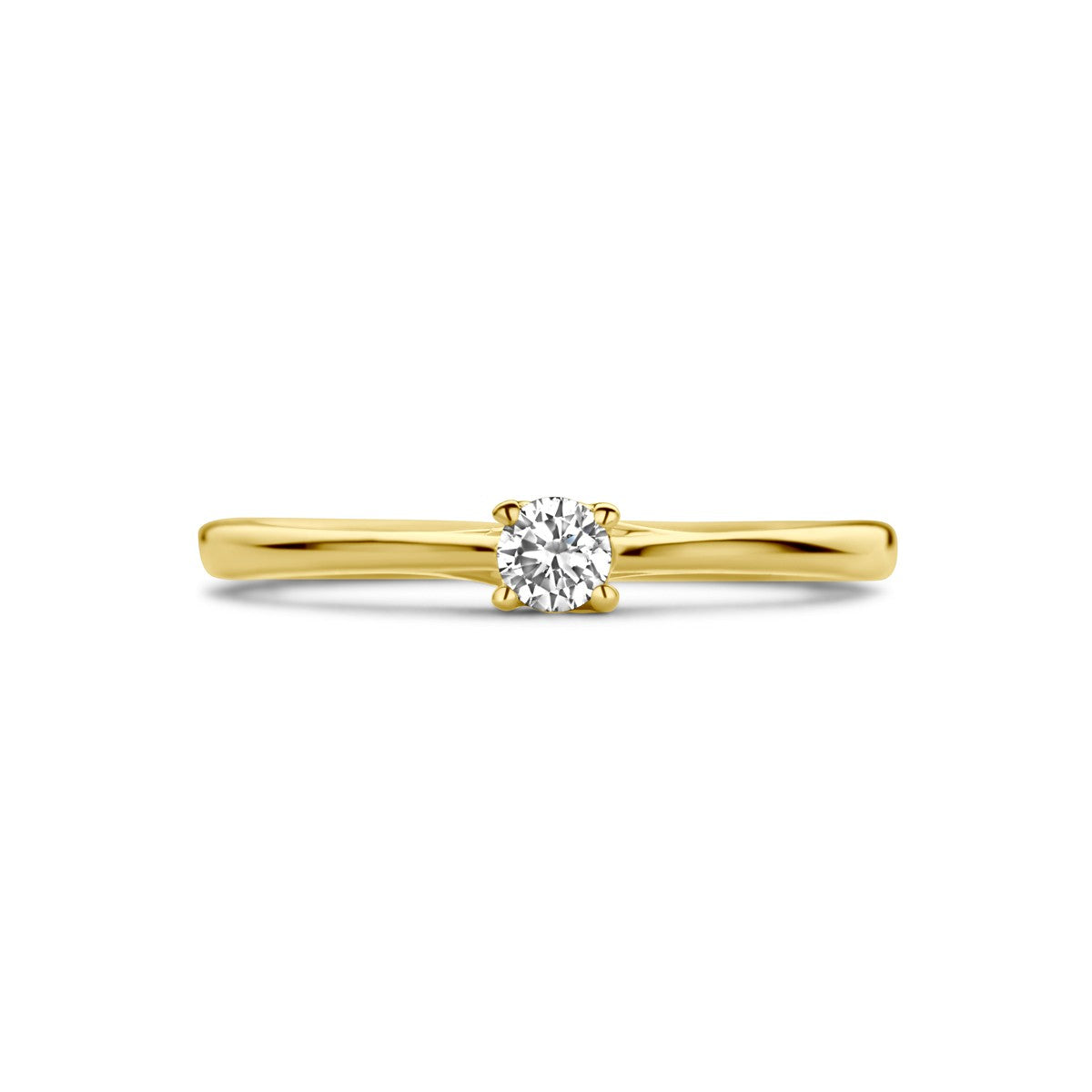 Fantasy Collection Aanzoeksring diamant 0.10ct h si 14K geelgoud