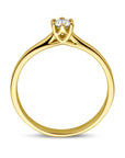 14K Geelgoud Aanzoeksring Diamant 0.15Ct H Si 4029119 - PansiteNederland.nl