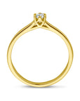 14K Geelgoud Aanzoeksring Diamant 0.10Ct H Si 4029151 - PansiteNederland.nl