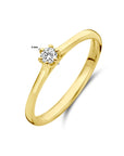 14K Geelgoud Aanzoeksring Diamant 0.10Ct H Si 4029151 - PansiteNederland.nl