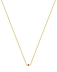 14K geelgoud collier robijn 41 - 43 - 45 cm 4029159 - PansiteNederland.nl