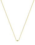 14K geelgoud collier smaragd 41 - 43 - 45 cm 4029160 - PansiteNederland.nl