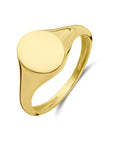 14K Geelgoud Graveerring Ovaal 4029250 - PansiteNederland.nl