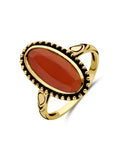 14K Geelgoud Vintage Ring Carneool 4029258 - PansiteNederland.nl