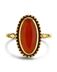 14K Geelgoud Vintage Ring Carneool 4029258 - PansiteNederland.nl