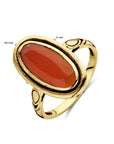 14K Geelgoud Vintage Ring Carneool 4029270 - PansiteNederland.nl
