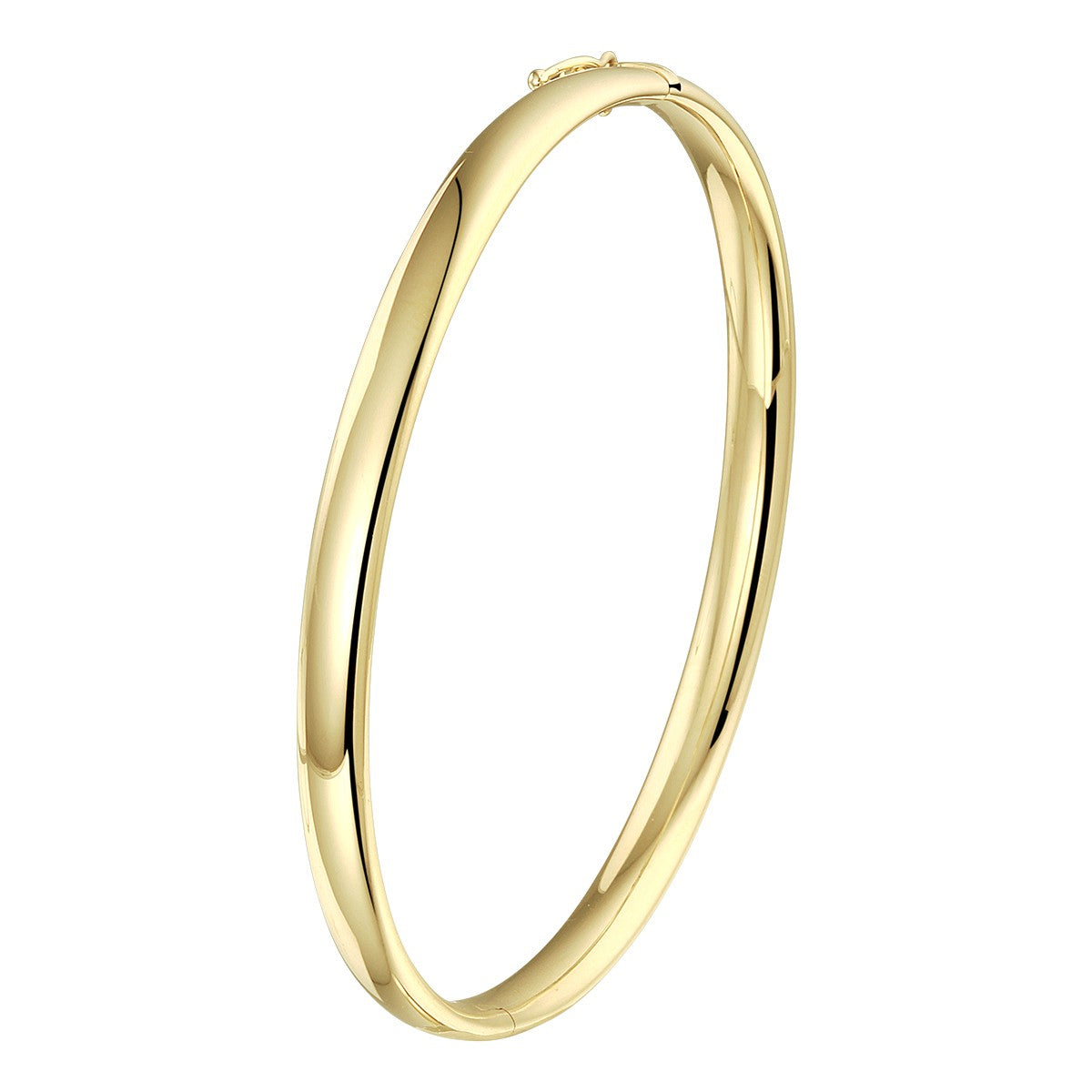 Fantasy Collection Bangle scharnier ovale buis 5,0 mm 14K geelgoud