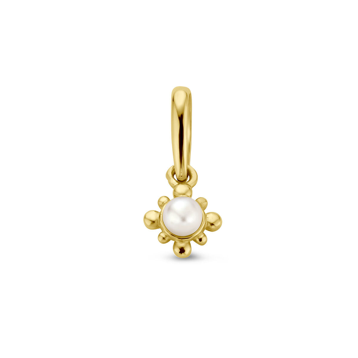Fantasy Collection Hanger bloem parel 11 mm 14K geelgoud