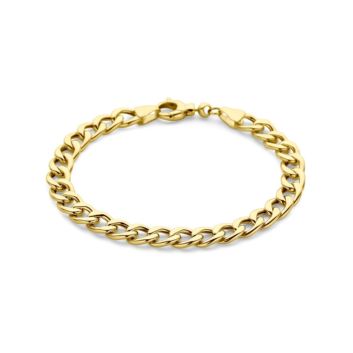 Fantasy Collection Armband gourmette 5 mm 19 cm 14K geelgoud