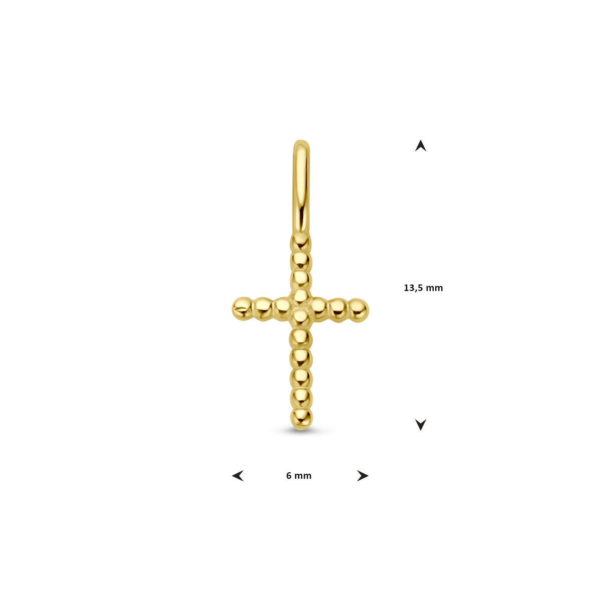 Fantasy Collection Hanger kruis 14K geelgoud