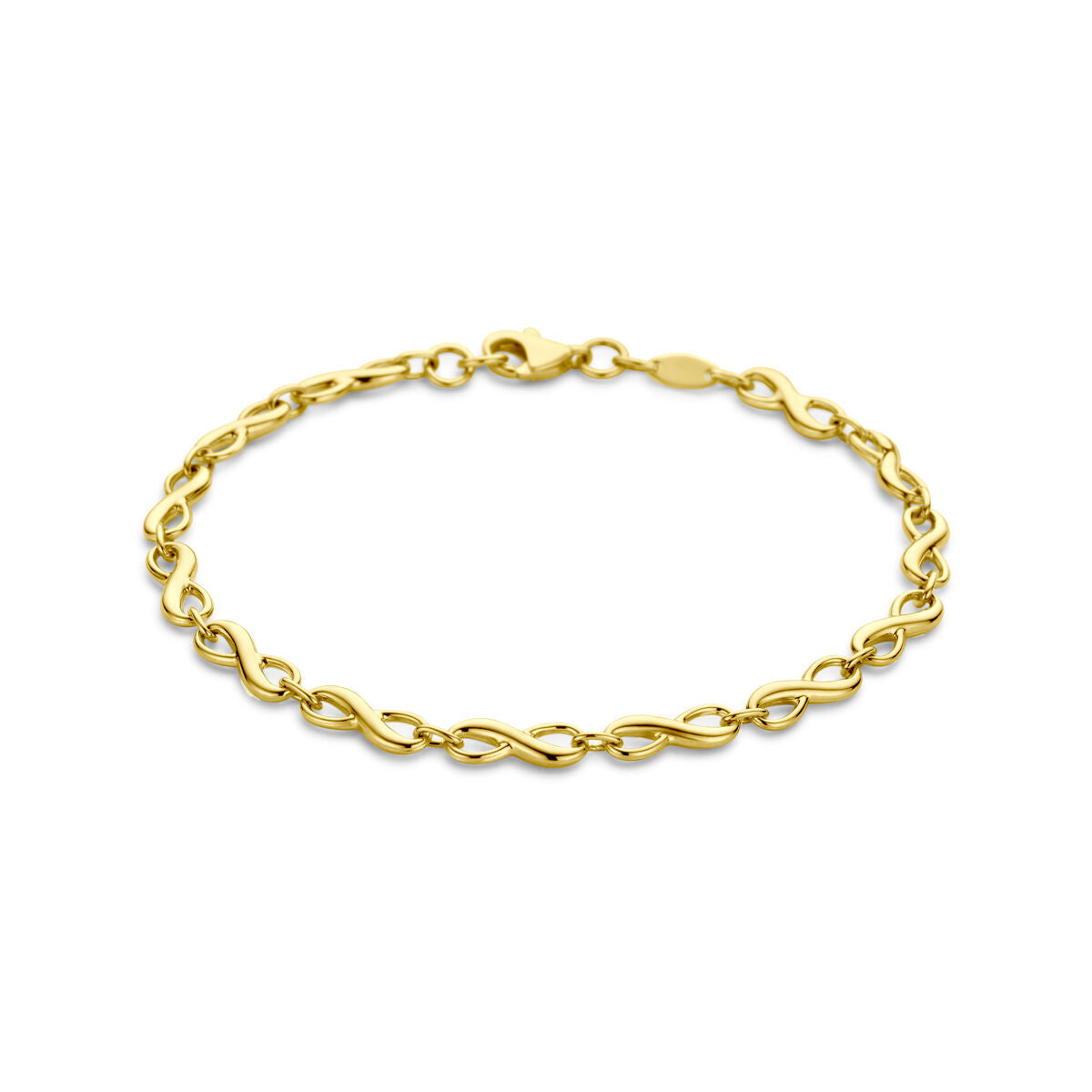 Fantasy Collection Armband infinity 4,0 mm 18,5 cm 14K geelgoud