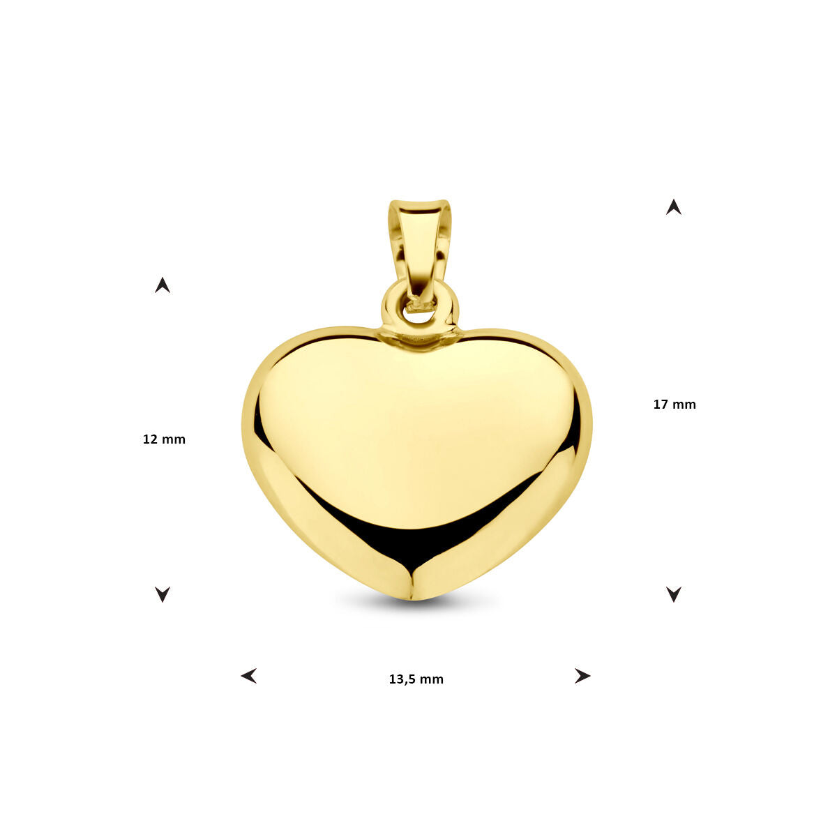 Fantasy Collection Hanger hart 14K geelgoud