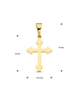 14K geelgoud hanger kruis 4029761 - PansiteNederland.nl