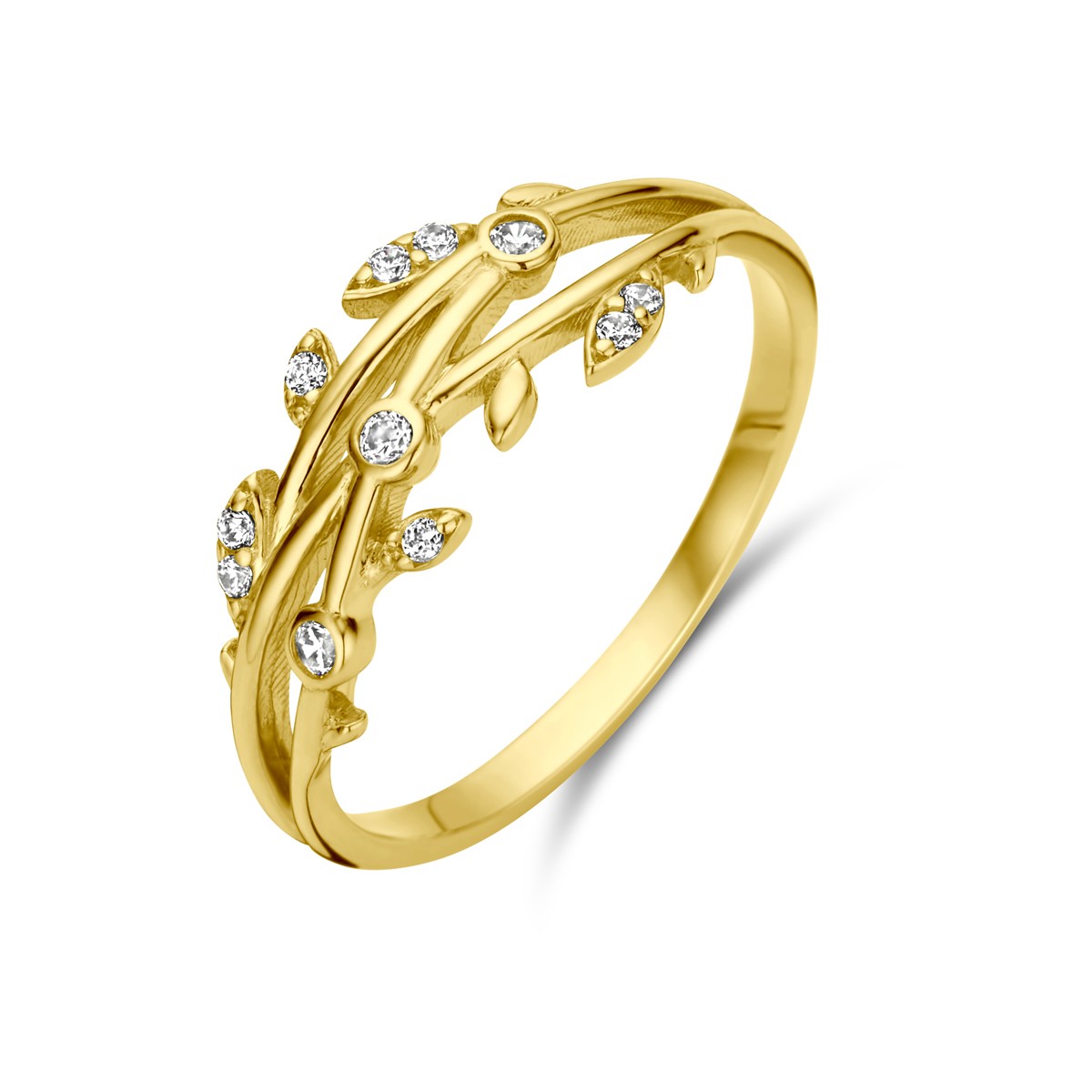 Ring zirkonia 14K geelgoud 7 mm – 4029762