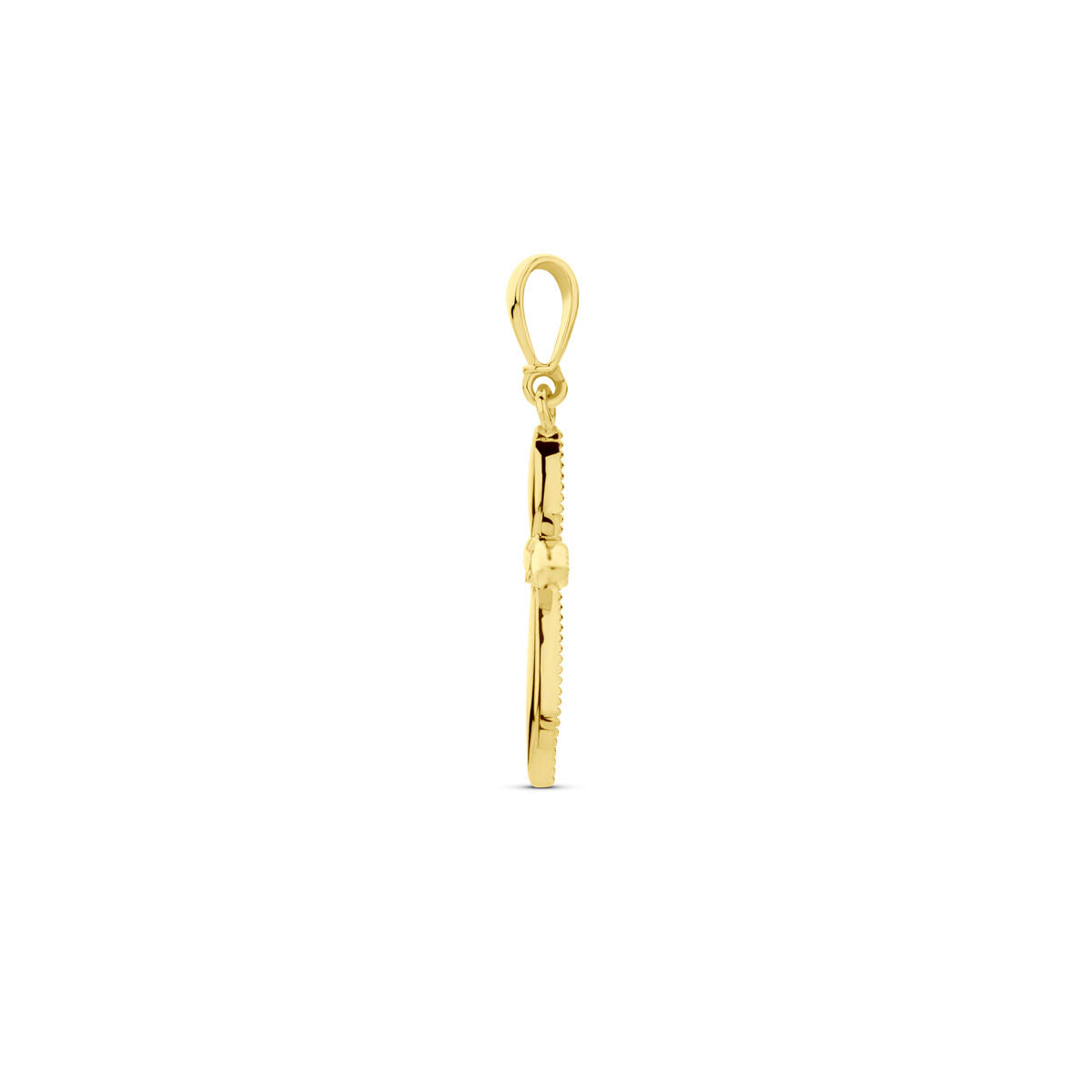 Fantasy Collection Hanger kruis zirkonia 14K geelgoud