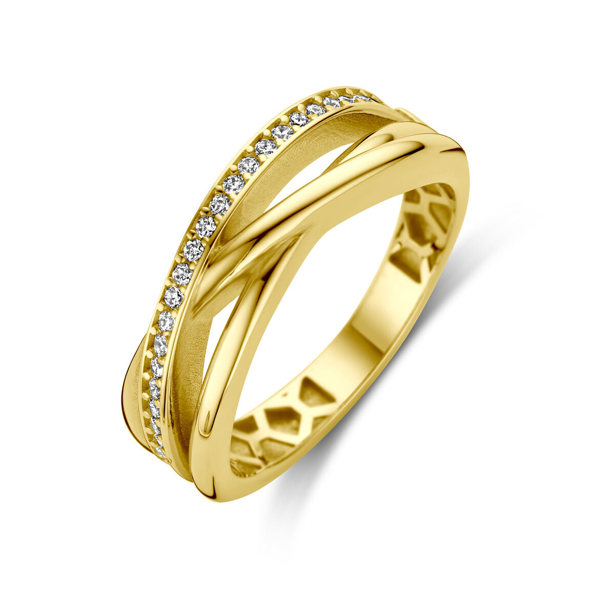 Fantasy Collection Ring zirkonia 14K geelgoud