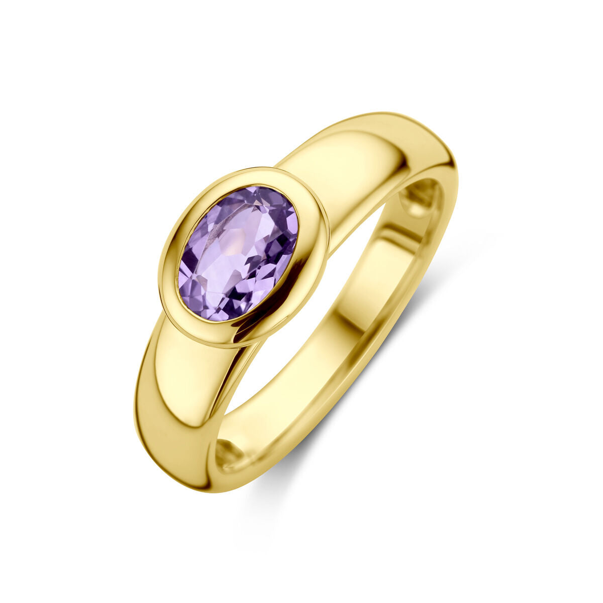 Fantasy Collection Ring amethist 14K geelgoud