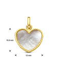 14K geelgoud hanger hartje parelmoer 4030221 - PansiteNederland.nl