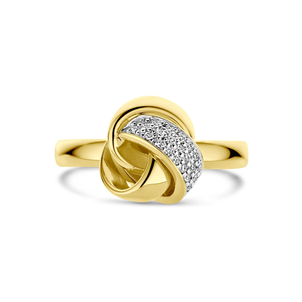 14K Geelgouden Diamanten Ring voor Dames