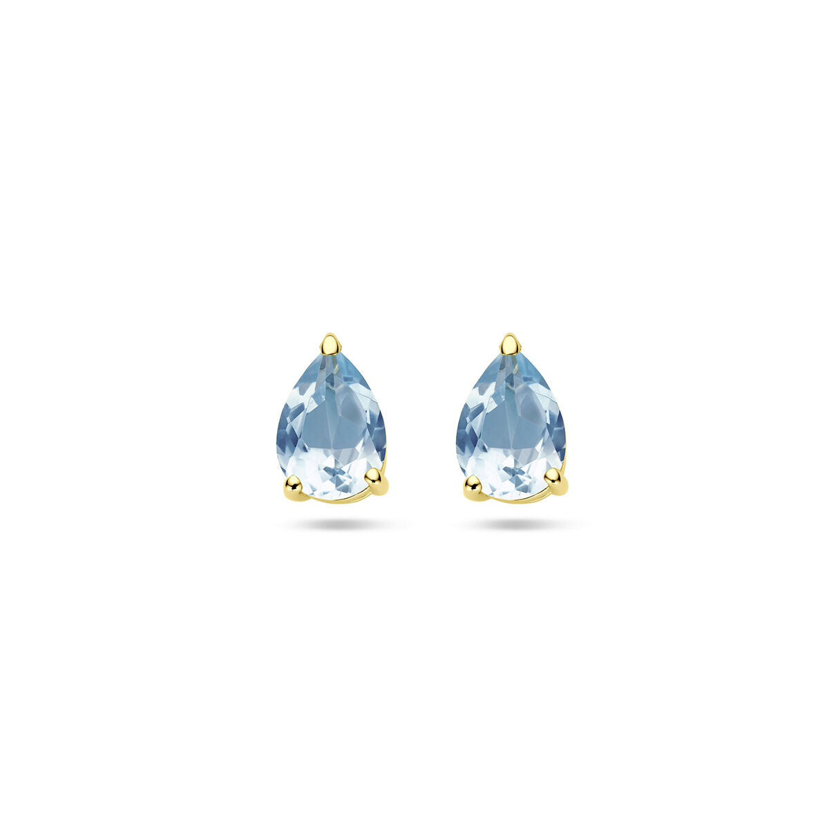 Fantasy Collection Oorbellen blauw topaas 14K geelgoud