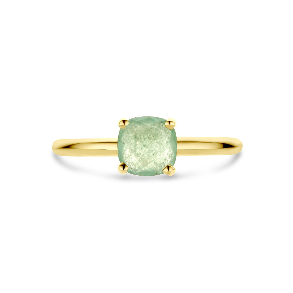 Ring aventurijn 14K geelgoud