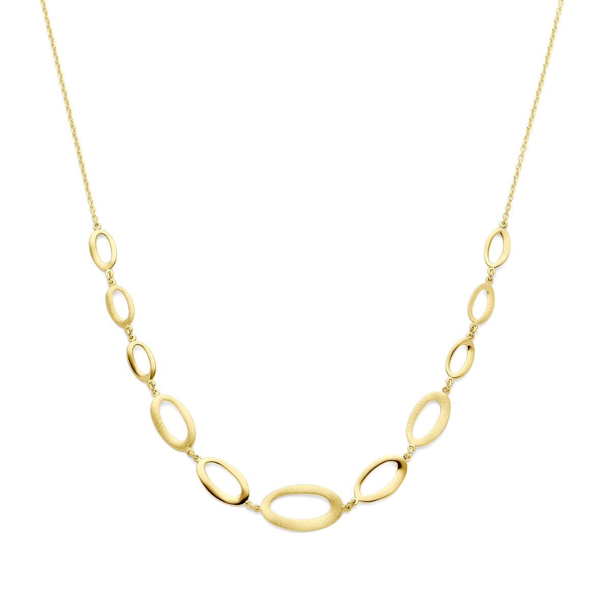 Fantasy Collection Collier 42 + 2 cm poli/mat 14K geelgoud