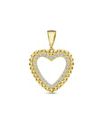 14K geelgoud hanger hartje zirkonia 4031146 - PansiteNederland.nl