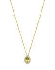 14K geelgoud collier peridot en zirkonia 40 - 42 - 44 cm 4031231 - PansiteNederland.nl