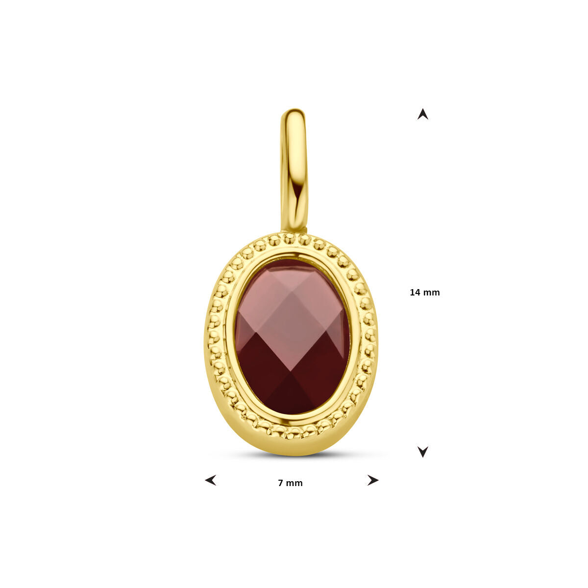 Fantasy Collection Hanger granaat 14K geelgoud