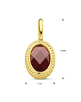 14K geelgoud hanger granaat 4031242 - PansiteNederland.nl