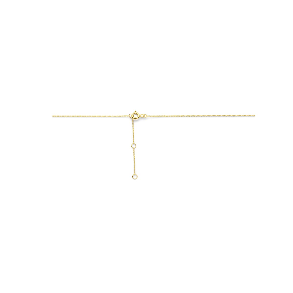 Collier hartje lab grown diamant 40 - 42 - 44 cm 0.25ct g si 14K geelgoud