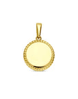 14K geelgoud graveerhanger 18 mm 4031676 - PansiteNederland.nl