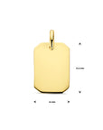 14K geelgoud graveerhanger 20 mm 4031680 - PansiteNederland.nl