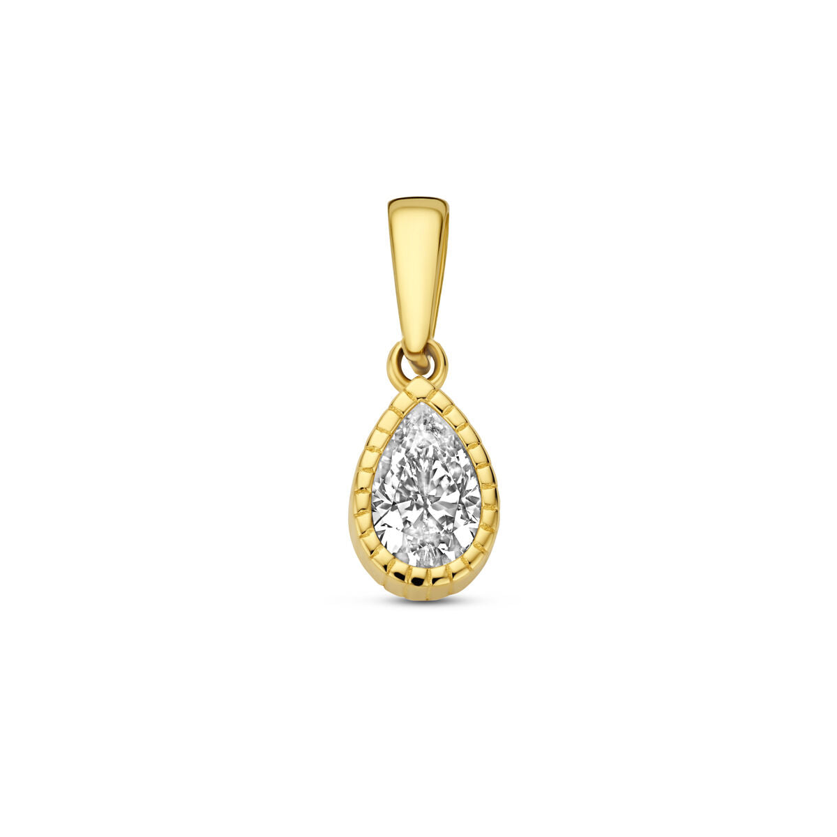 Fantasy Collection Hanger zirkonia 14 mm 14K geelgoud