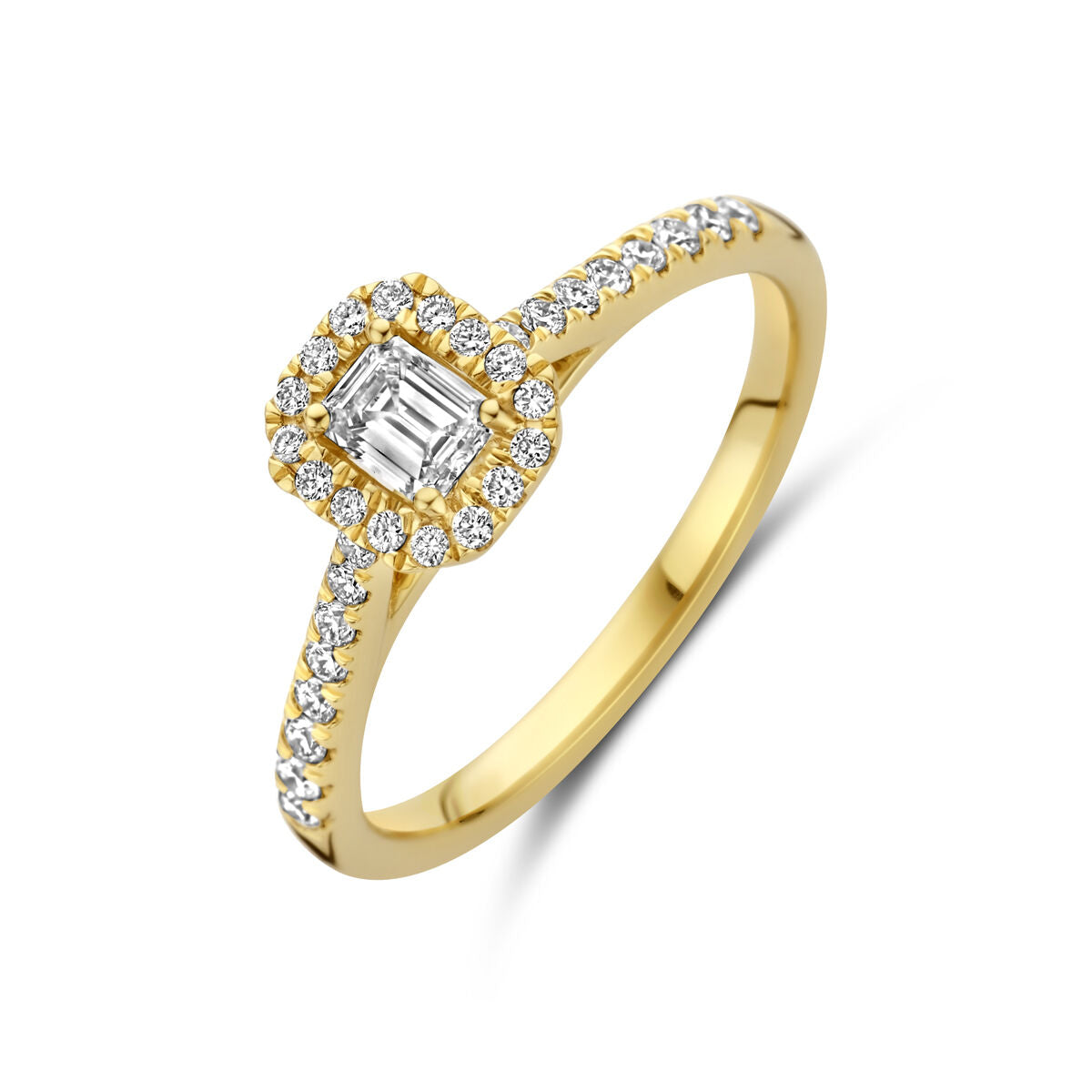 Fantasy Collection Ring lab grown diamant 0.48ct h si 14K geelgoud