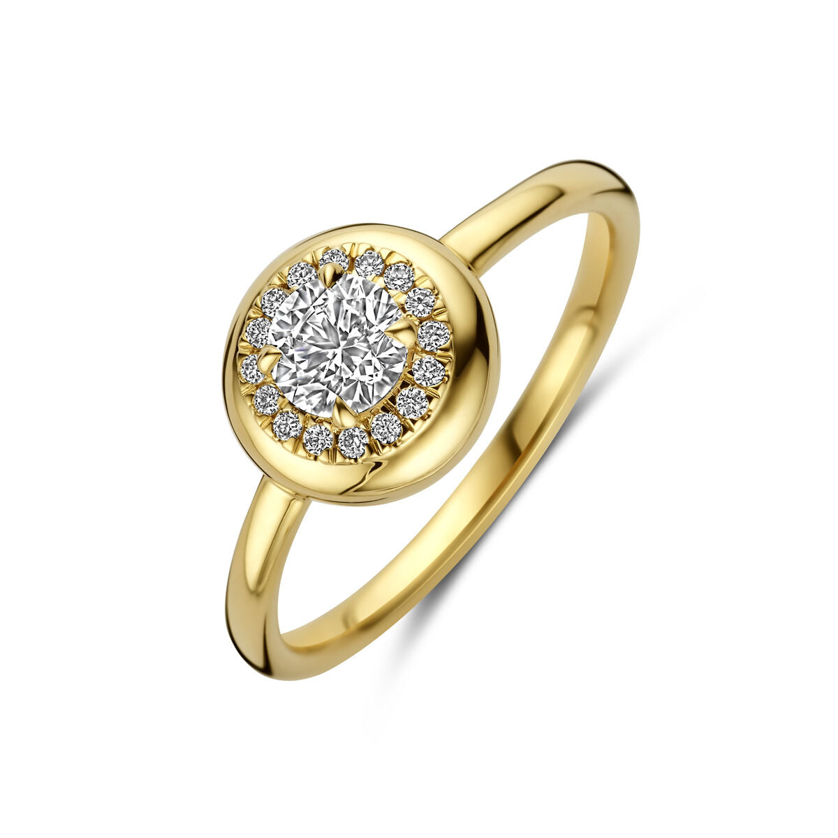 Fantasy Collection Ring lab grown diamant 0.495ct h si 14K geelgoud