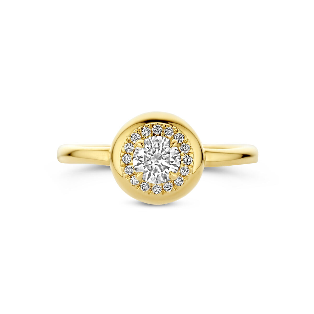 Fantasy Collection Ring lab grown diamant 0.495ct h si 14K geelgoud