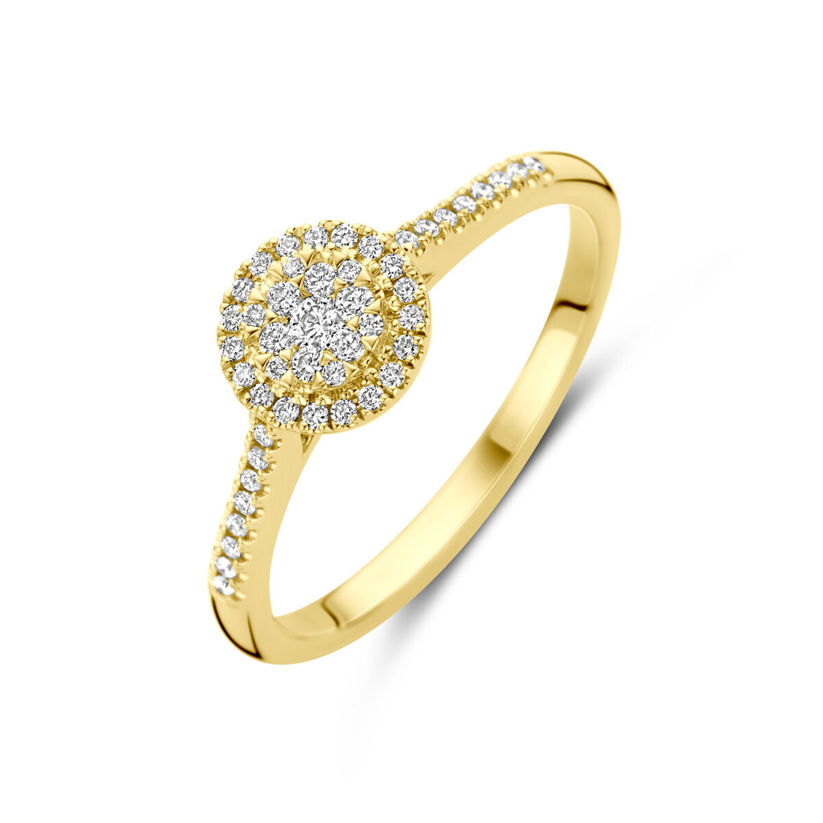 Fantasy Collection Ring diamant 0.19ct h si 14K geelgoud