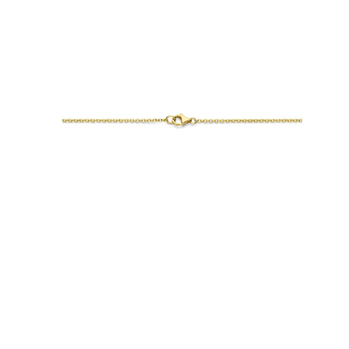 Fantasy Collection Collier sky blue en london blue topaas 43 cm 14K geelgoud